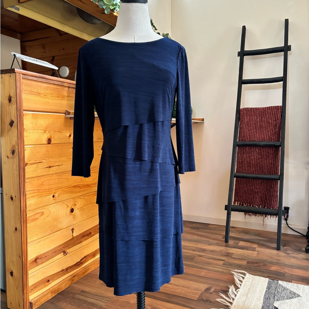 Tahari Midi Layered Dress
